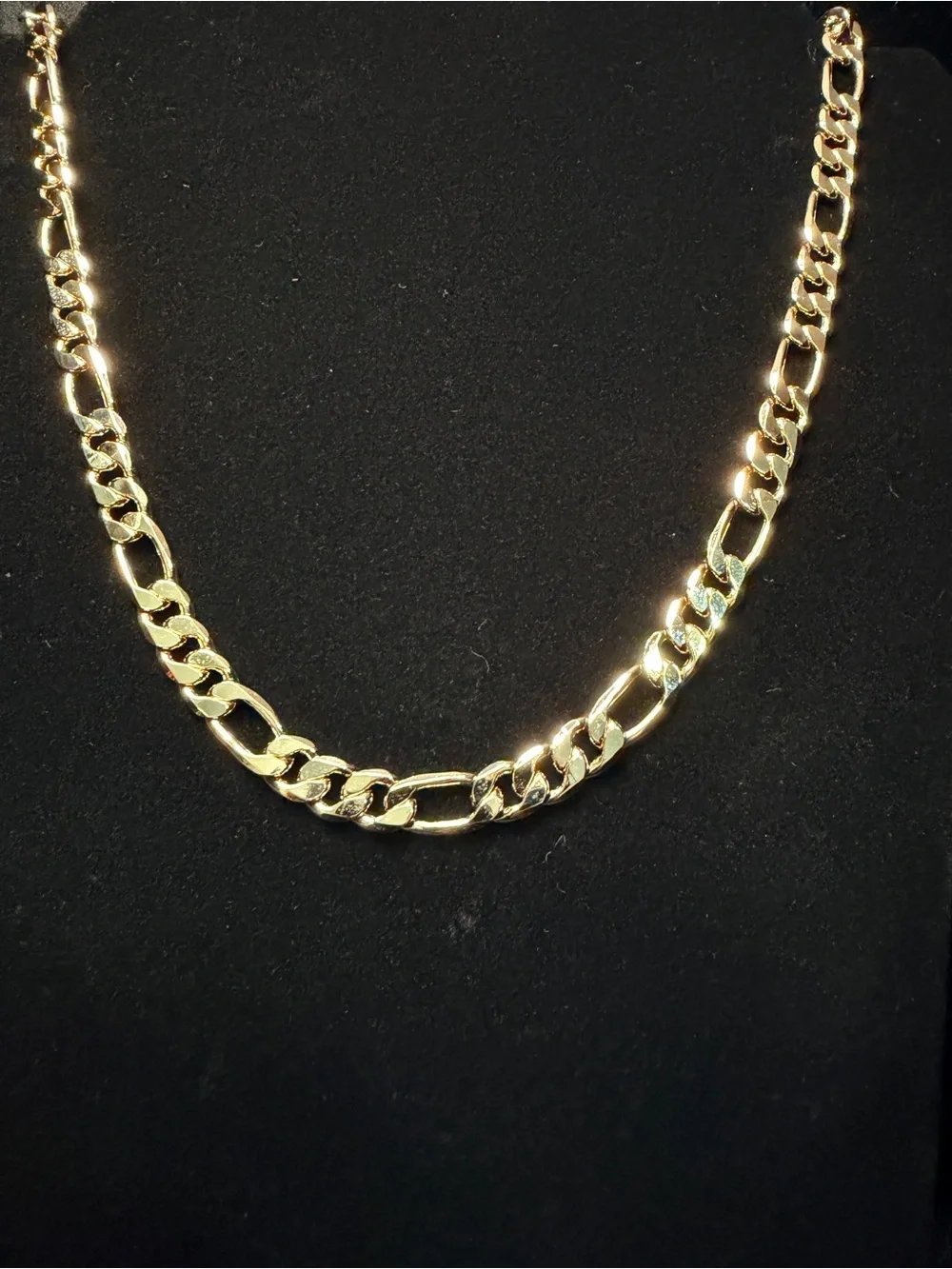 Figaro 20in 8.5MM 14K Stamped Gold Filled Necklace. Get noticed! Brand New.